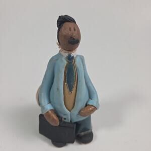 Honey Water Collectible Businessman Figurine Clay Pottery Aguamiel Venezuela